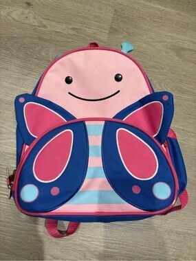 Skip Hop Pink Blue Butterfly Kids Backpack